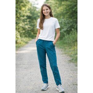 All in Motion Light High-rise Taper Pants Dark Green size XL (16) teen girl